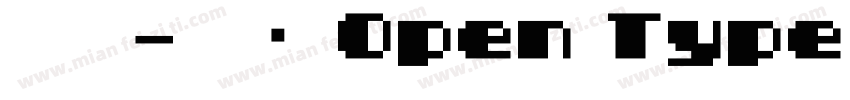 宋体-常规 Open Type-True字体转换